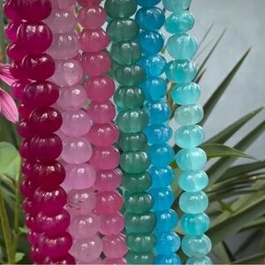 Theodosia Jewelry Pink Gemstone Necklace $80